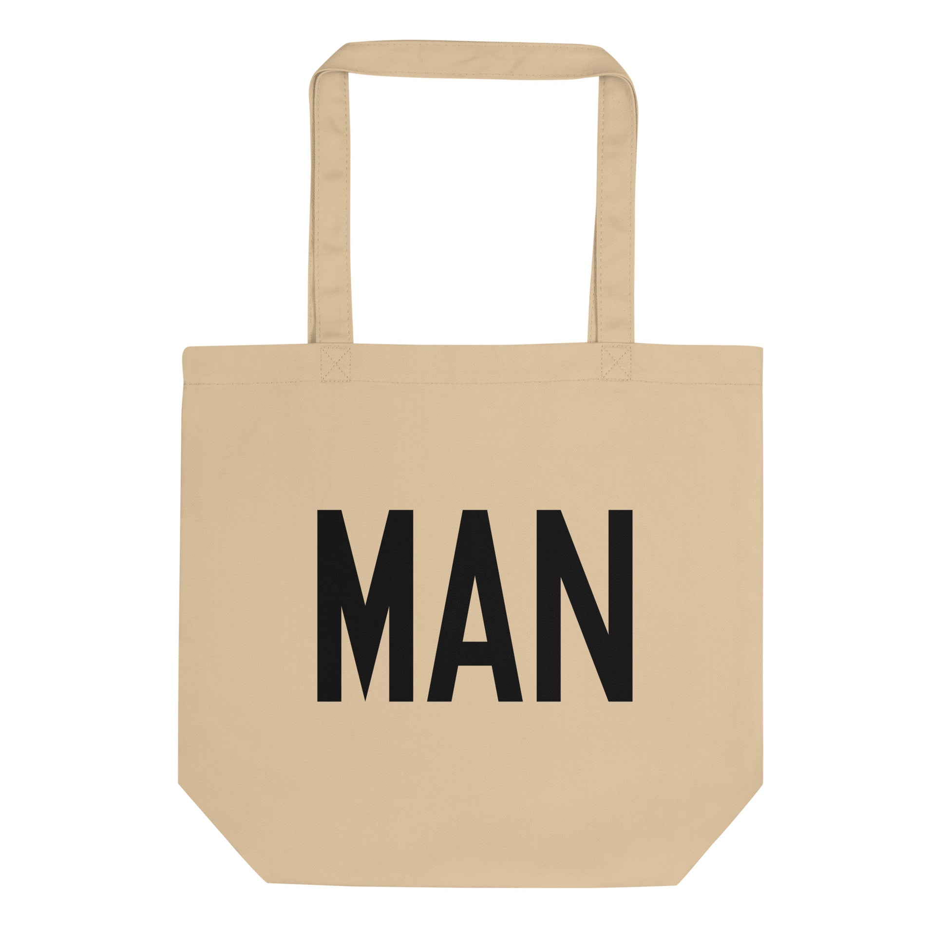 Aviation Gift Organic Tote - Black • MAN Manchester • YHM Designs - Image 01