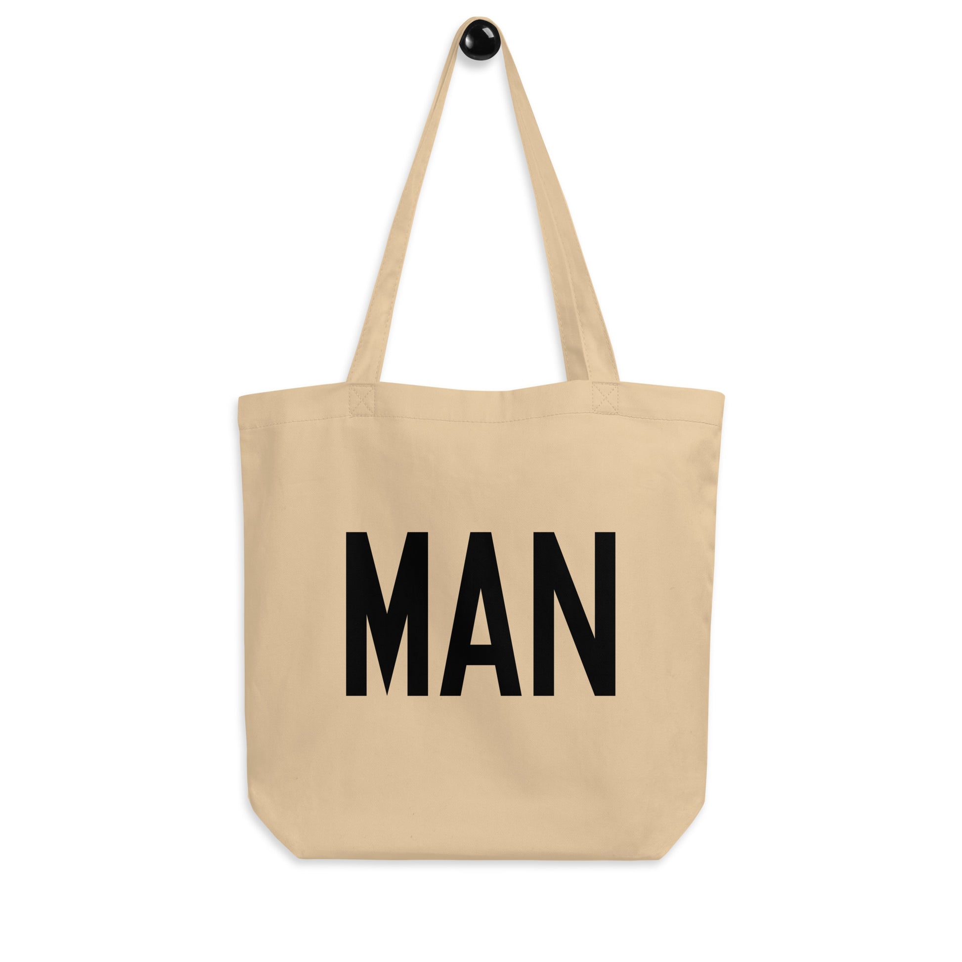 Aviation Gift Organic Tote - Black • MAN Manchester • YHM Designs - Image 04