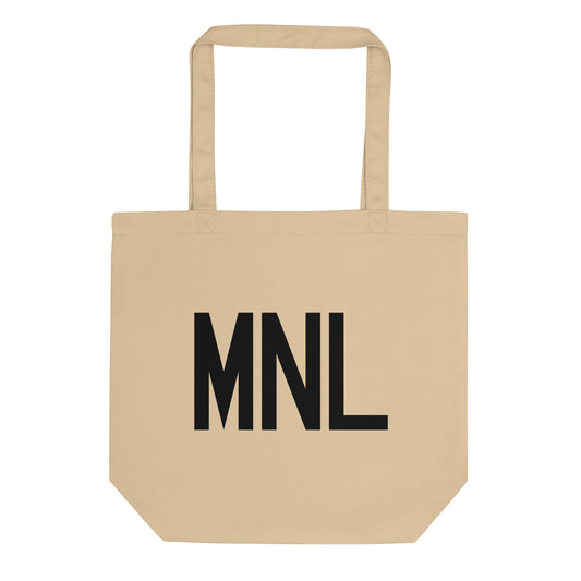 Aviation Gift Organic Tote - Black • MNL Manila • YHM Designs - Image 01