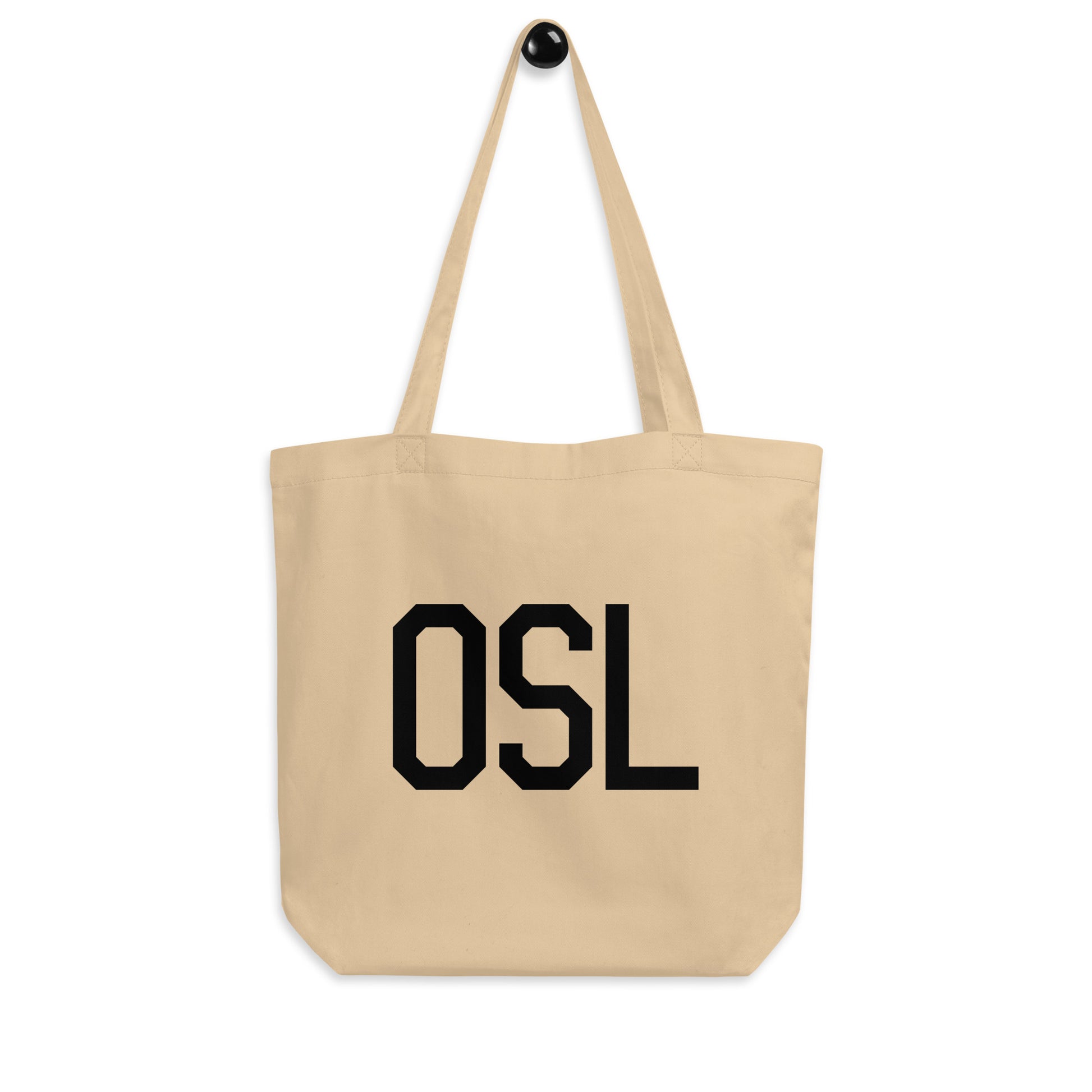 Aviation Gift Organic Tote - Black • OSL Oslo • YHM Designs - Image 04