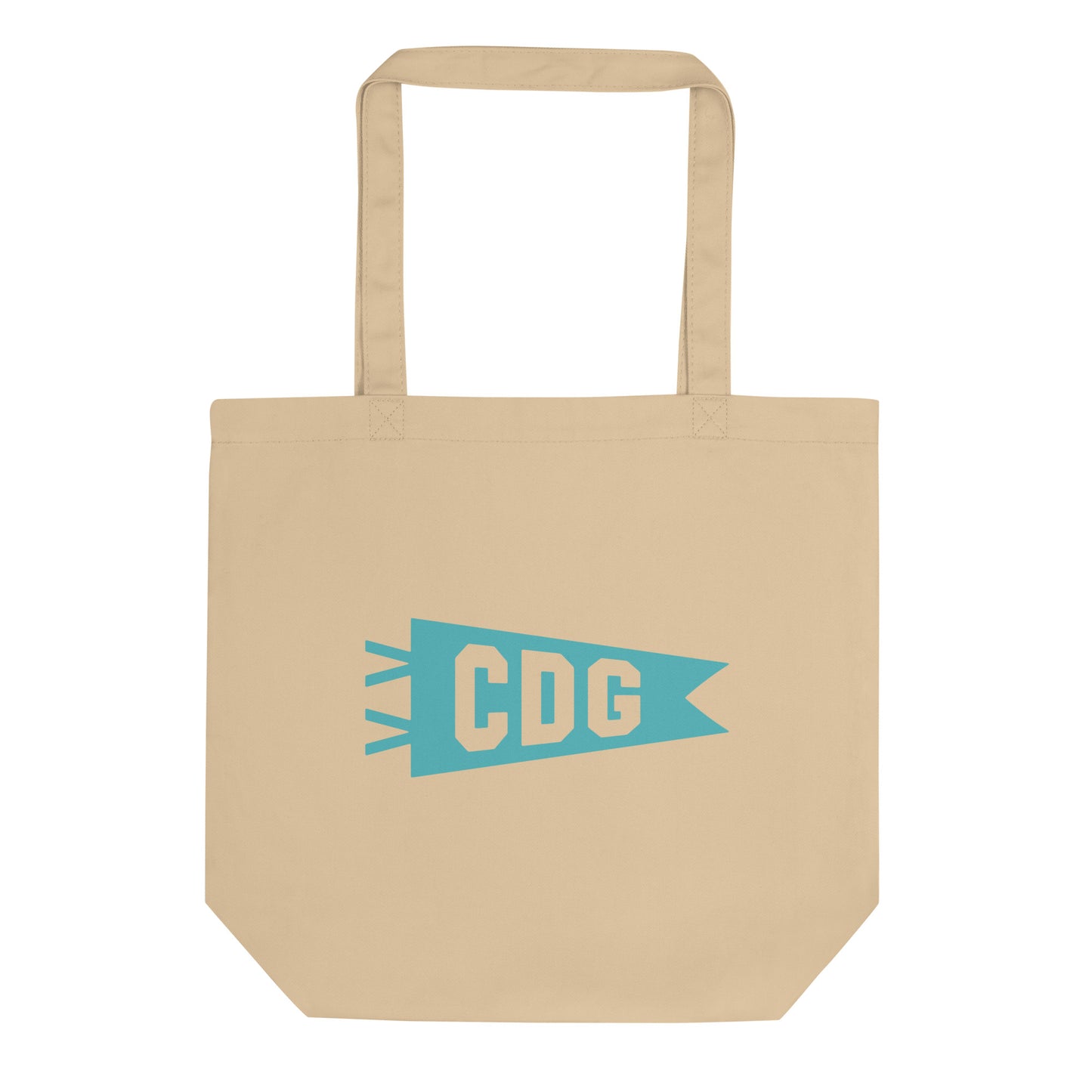 Cool Travel Gift Organic Tote Bag - Viking Blue • CDG Paris • YHM Designs - Image 01