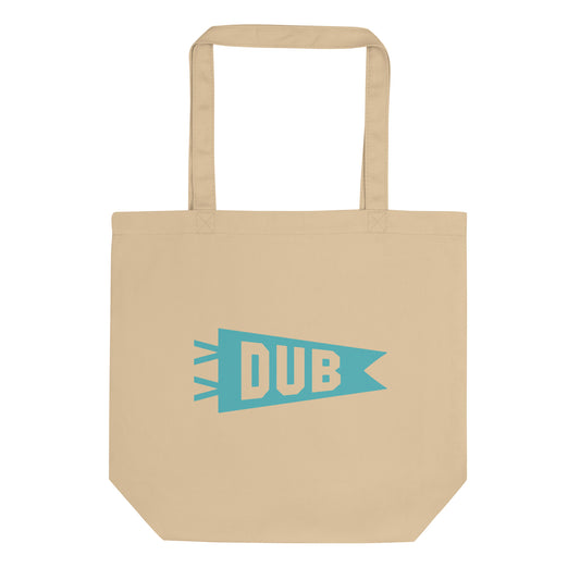 Cool Travel Gift Organic Tote Bag - Viking Blue • DUB Dublin • YHM Designs - Image 01