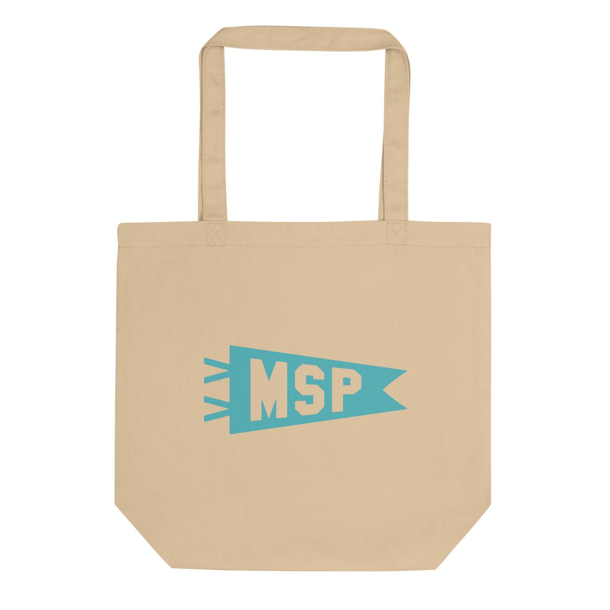 Cool Travel Gift Organic Tote Bag - Viking Blue • MSP Minneapolis • YHM Designs - Image 01