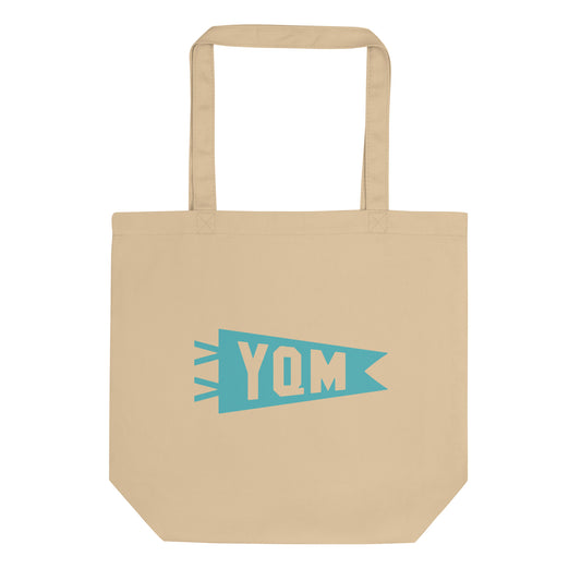 Cool Travel Gift Organic Tote Bag - Viking Blue • YQM Moncton • YHM Designs - Image 01