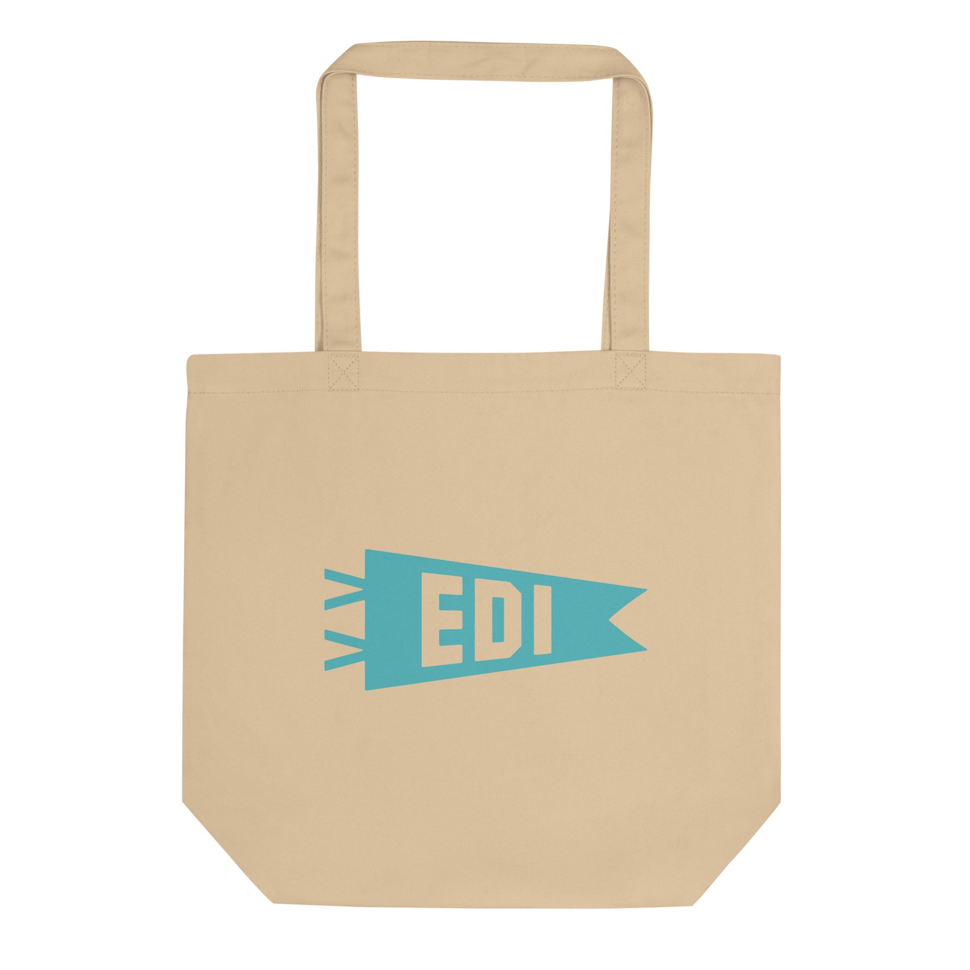 Cool Travel Gift Organic Tote Bag - Viking Blue • EDI Edinburgh • YHM Designs - Image 01