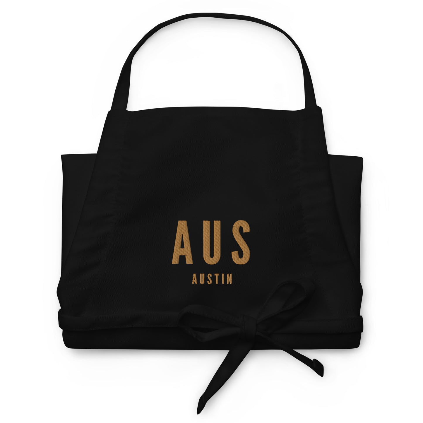 City Embroidered Apron - Old Gold • AUS Austin • YHM Designs - Image 03
