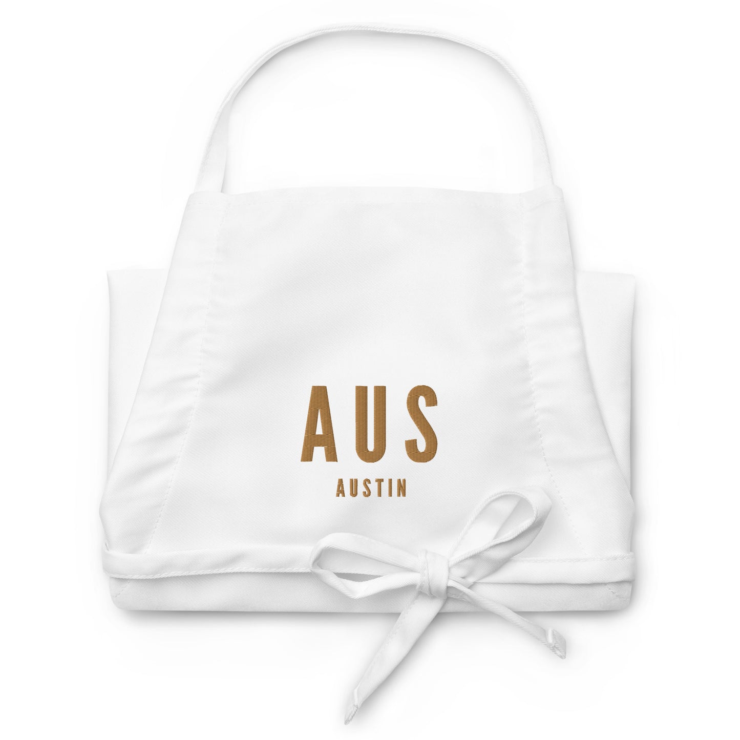 City Embroidered Apron - Old Gold • AUS Austin • YHM Designs - Image 07