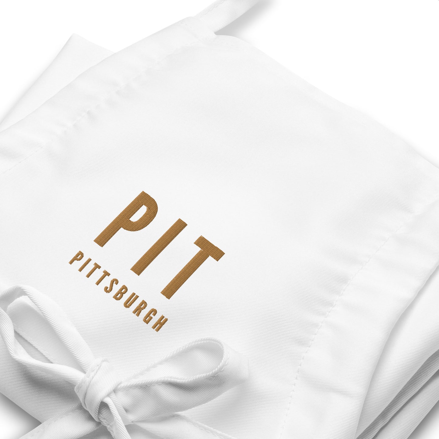 City Embroidered Apron - Old Gold • PIT Pittsburgh • YHM Designs - Image 06