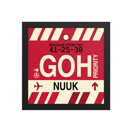 Travel-Themed Framed Print • GOH Nuuk Souvenir • YHM Designs - Image 01