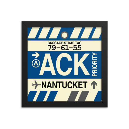 Travel-Themed Framed Print • ACK Nantucket • YHM Designs - Image 01