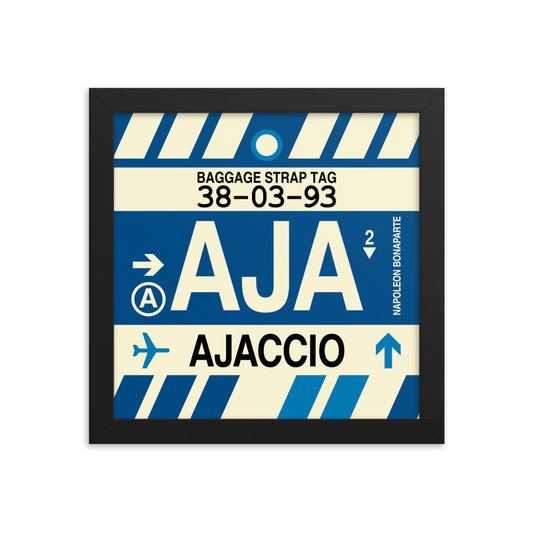 Travel-Themed Framed Print • AJA Ajaccio • YHM Designs - Image 01