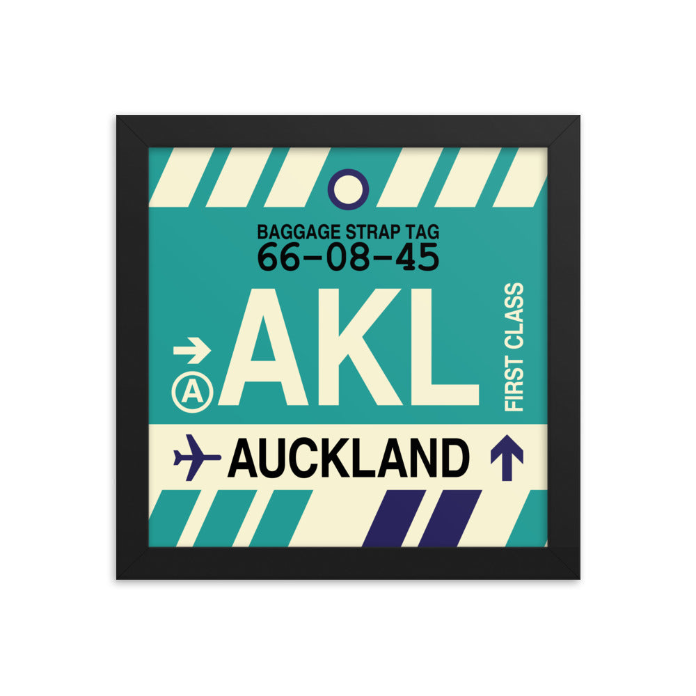 Travel-Themed Framed Print • AKL Auckland Souvenir • YHM Designs - Image 01