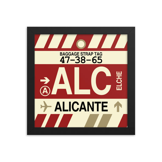 Travel-Themed Framed Print • ALC Alicante • YHM Designs - Image 01