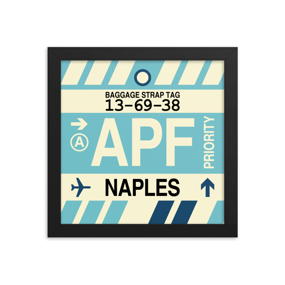 Travel-Themed Framed Print • APF Naples Souvenir • YHM Designs - Image 01
