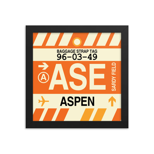 Travel-Themed Framed Print • ASE Aspen • YHM Designs - Image 01