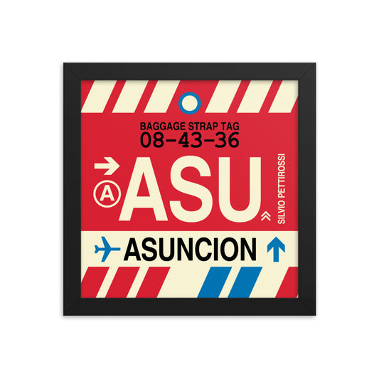 Travel-Themed Framed Print • ASU Asuncion • YHM Designs - Image 01