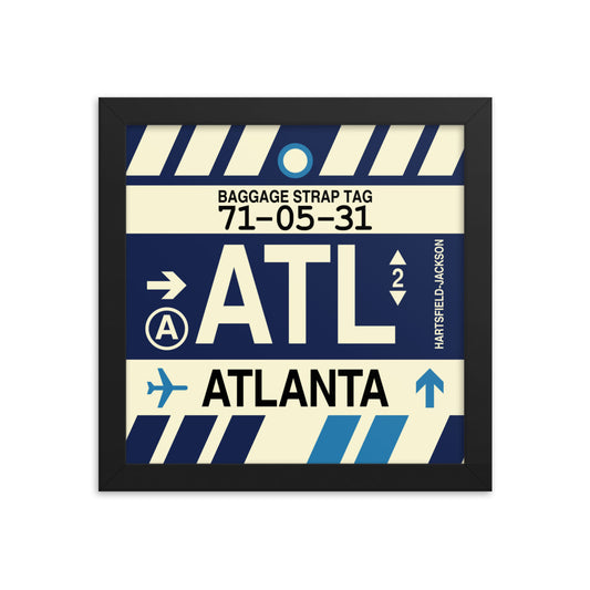 Travel-Themed Framed Print • ATL Atlanta • YHM Designs - Image 01