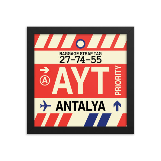 Travel-Themed Framed Print • AYT Antalya • YHM Designs - Image 01