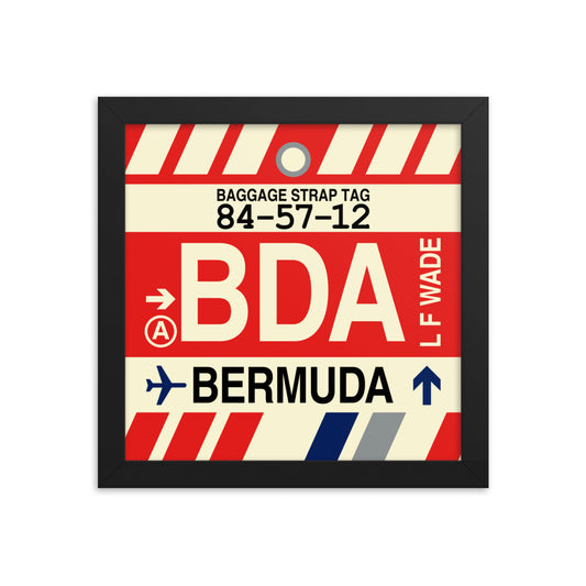 Travel-Themed Framed Print • BDA Bermuda • YHM Designs - Image 01