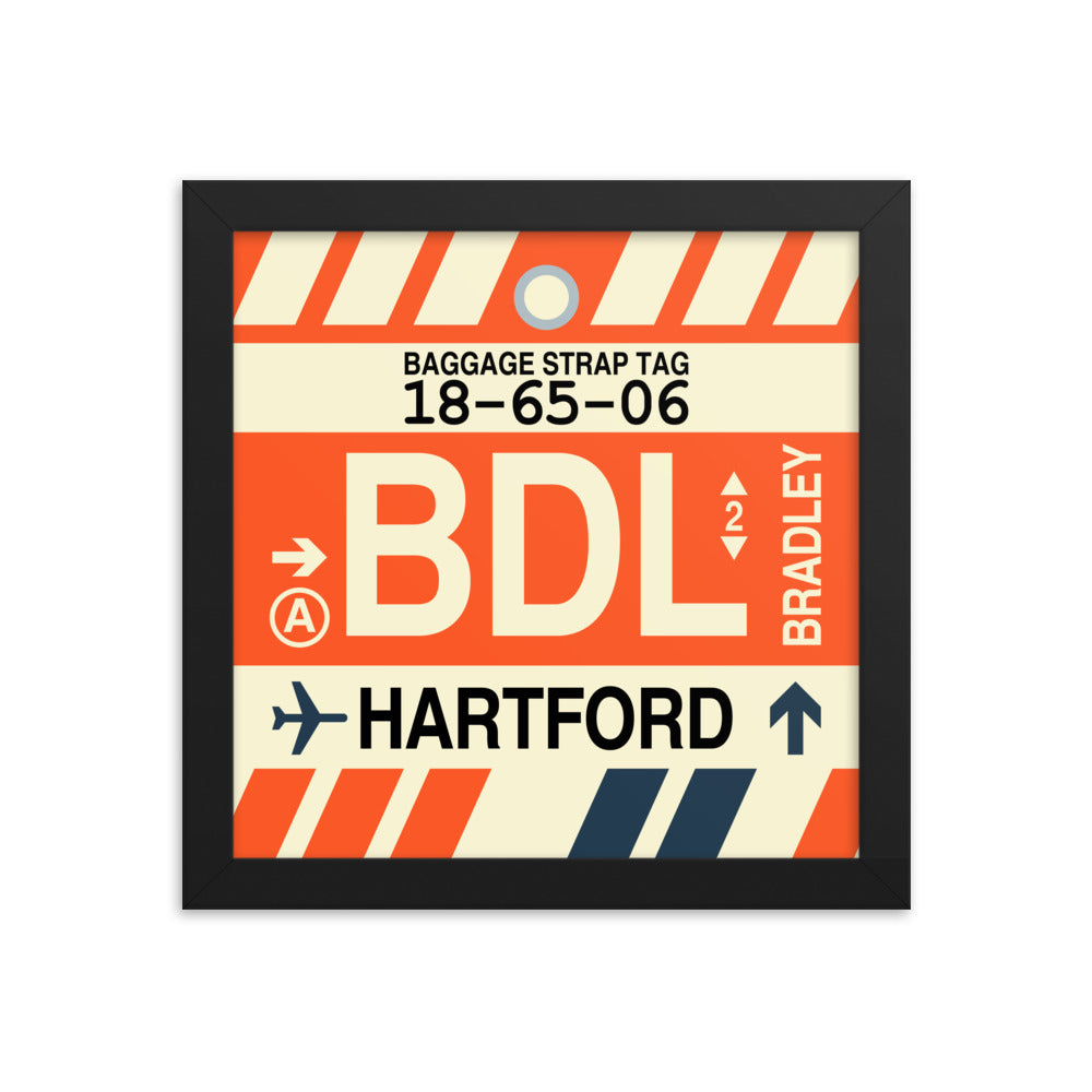 Travel-Themed Framed Print • BDL Hartford • YHM Designs - Image 01