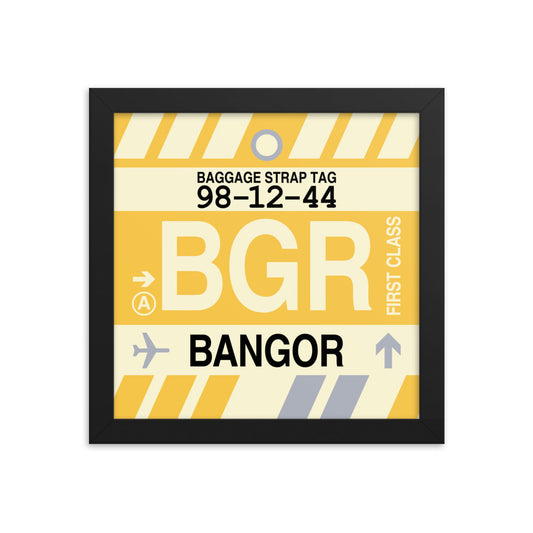 Travel-Themed Framed Print • BGR Bangor • YHM Designs - Image 01