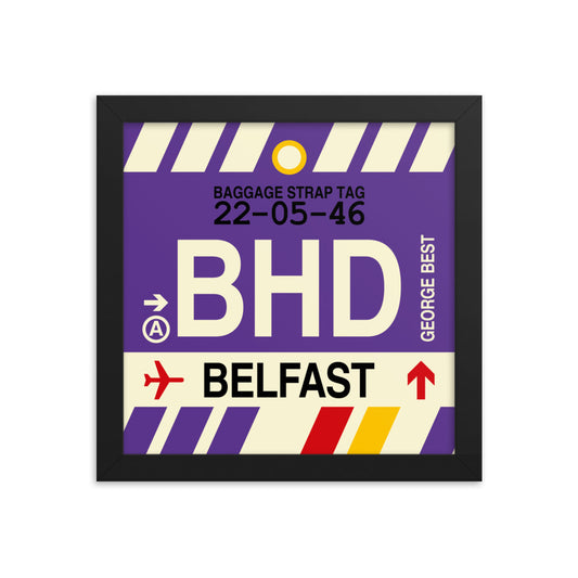 Travel-Themed Framed Print • BHD Belfast • YHM Designs - Image 01