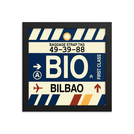 Travel-Themed Framed Print • BIO Bilbao • YHM Designs - Image 01