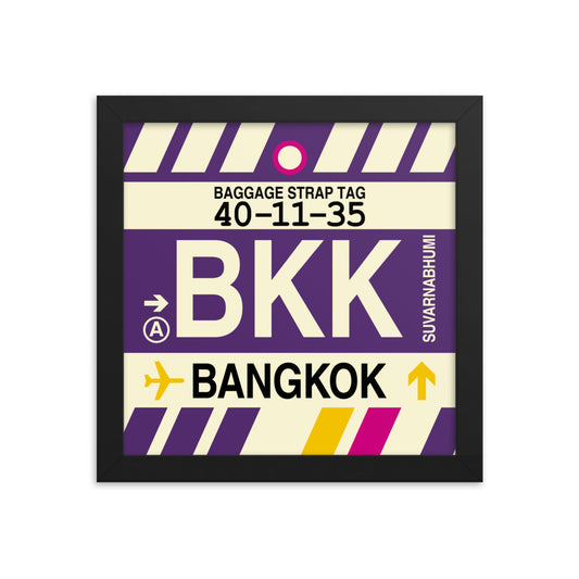 Travel-Themed Framed Print • BKK Bangkok • YHM Designs - Image 01