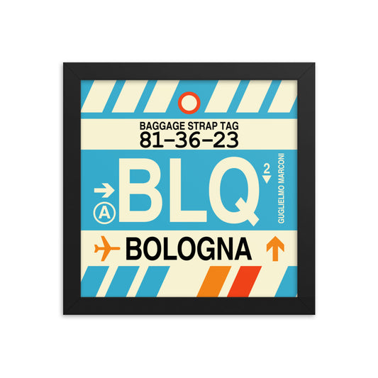Travel-Themed Framed Print • BLQ Bologna • YHM Designs - Image 01
