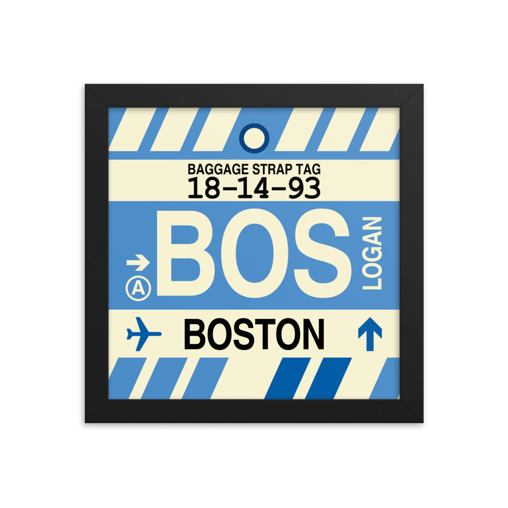 Boston Massachusetts Prints and Wall Art • BOS Airport Code