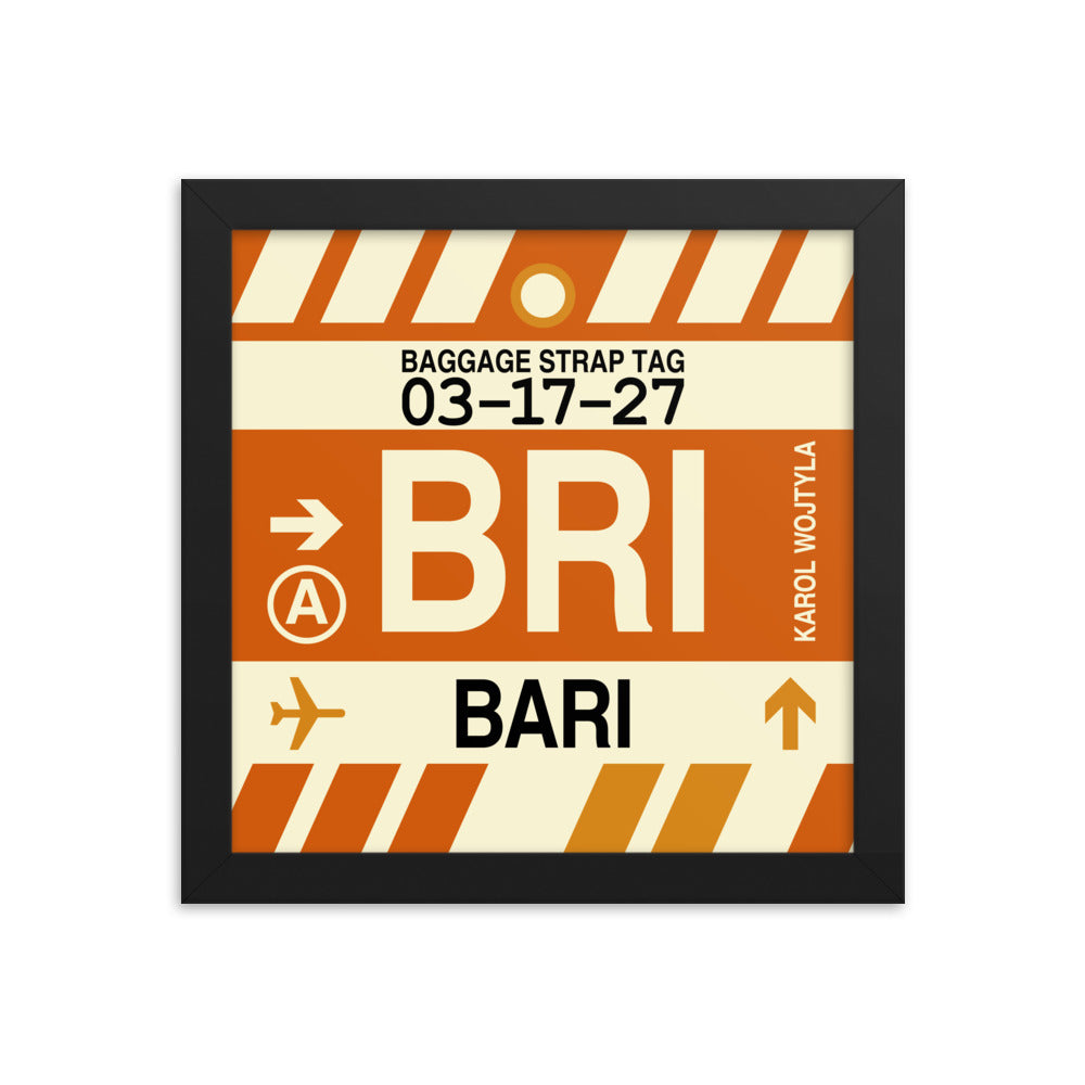Travel-Themed Framed Print • BRI Bari • YHM Designs - Image 01