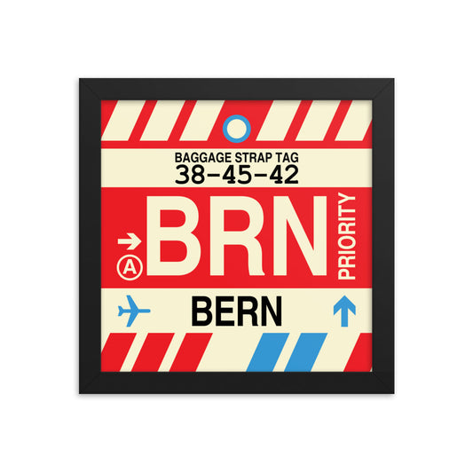 Travel-Themed Framed Print • BRN Bern • YHM Designs - Image 01