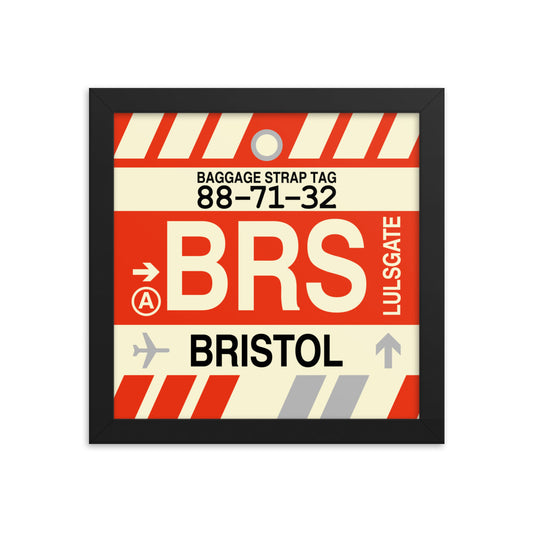 Travel-Themed Framed Print • BRS Bristol • YHM Designs - Image 01