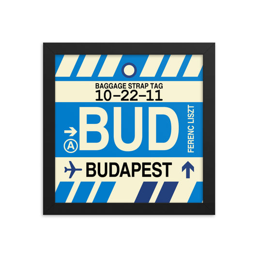 Travel-Themed Framed Print • BUD Budapest • YHM Designs - Image 01
