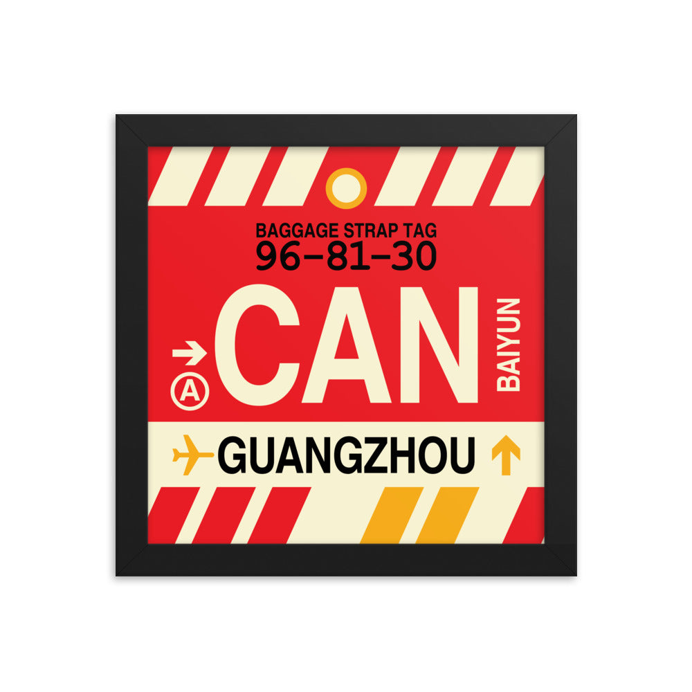 Travel-Themed Framed Print • CAN Guangzhou • YHM Designs - Image 01