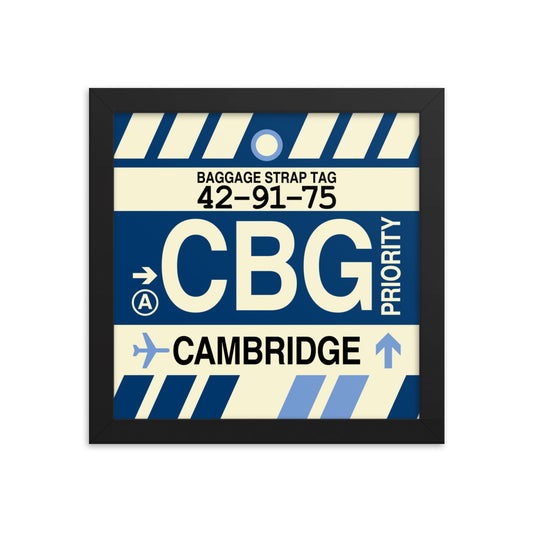 Travel-Themed Framed Print • CBG Cambridge • YHM Designs - Image 01