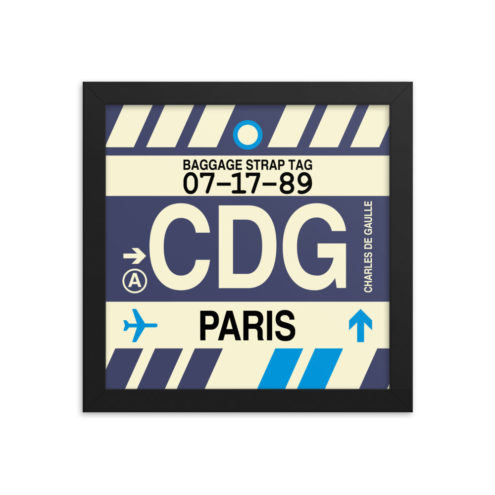 Paris France Prints and Wall Art • CDG Airport Code