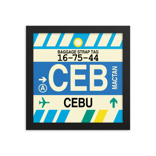 Travel-Themed Framed Print • CEB Cebu • YHM Designs - Image 01
