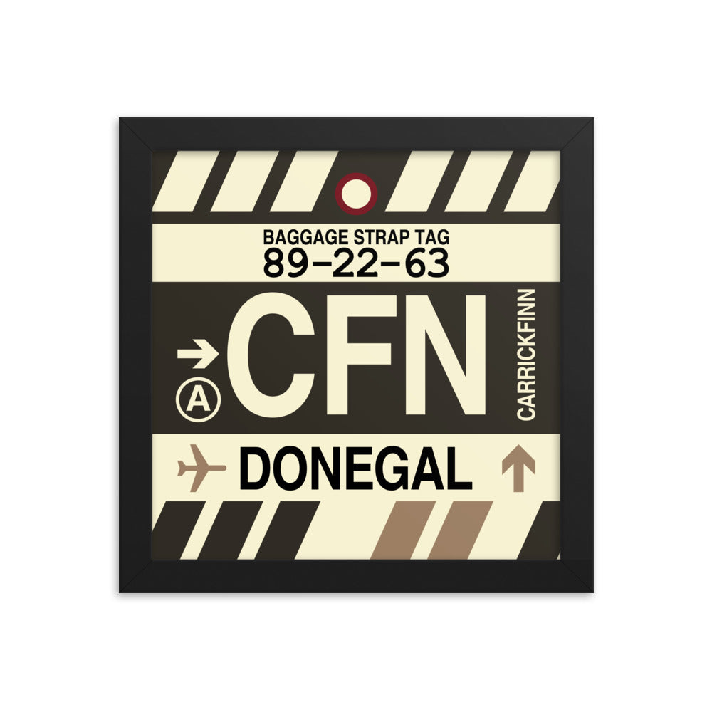 Travel-Themed Framed Print • CFN Donegal • YHM Designs - Image 01