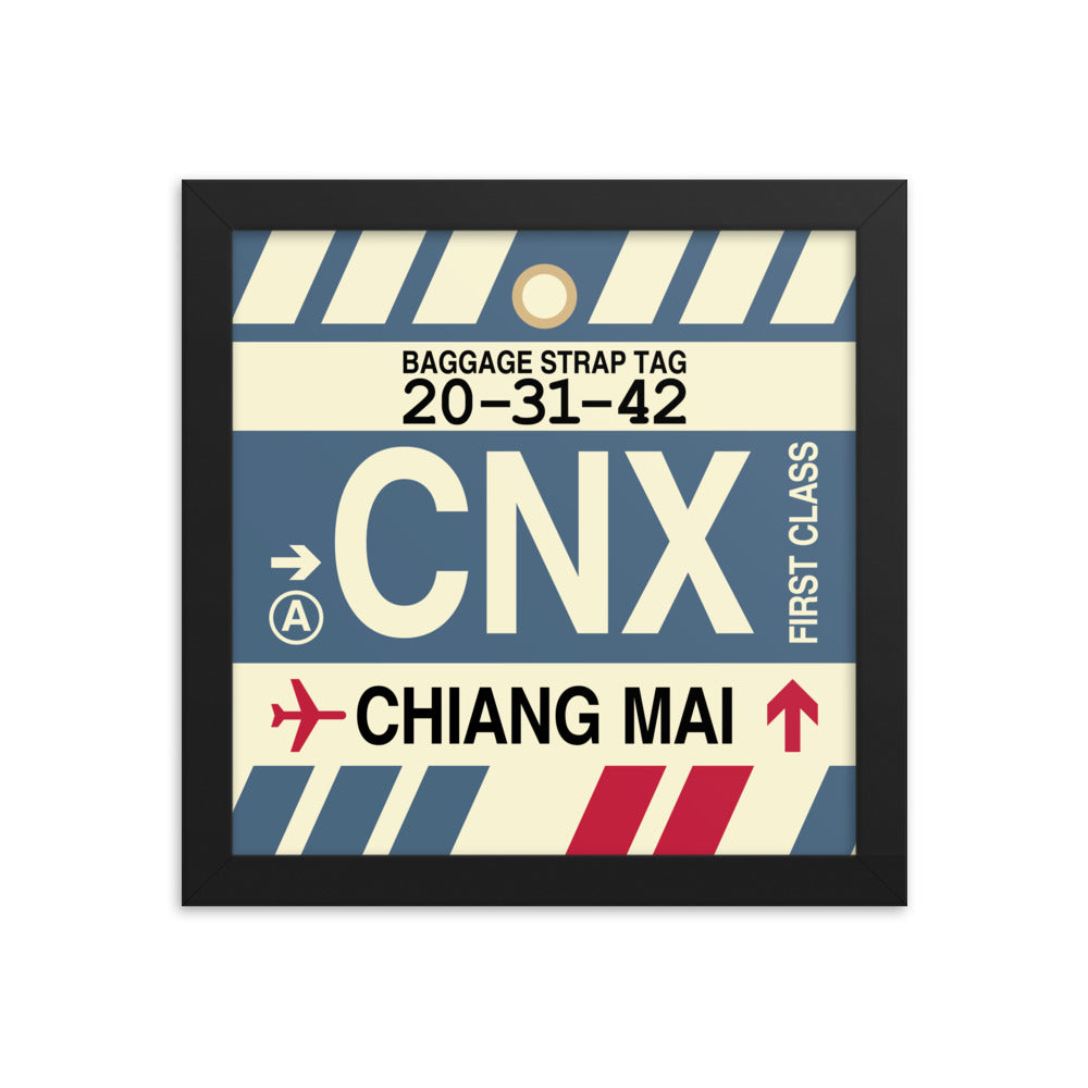 Travel-Themed Framed Print • CNX Chiang Mai Souvenir • YHM Designs - Image 01