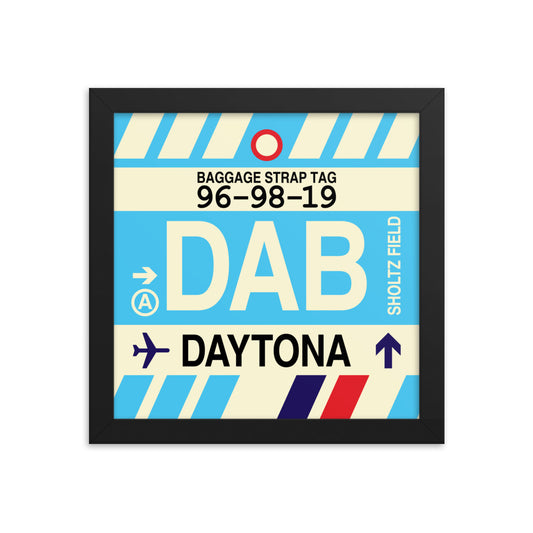 Travel-Themed Framed Print • DAB Daytona Beach • YHM Designs - Image 01