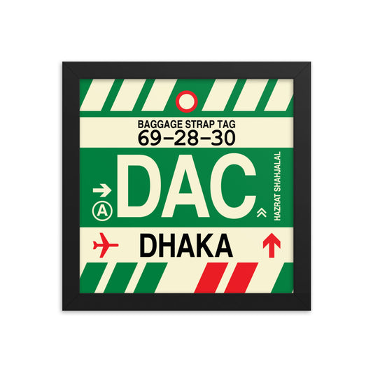 Travel-Themed Framed Print • DAC Dhaka • YHM Designs - Image 01