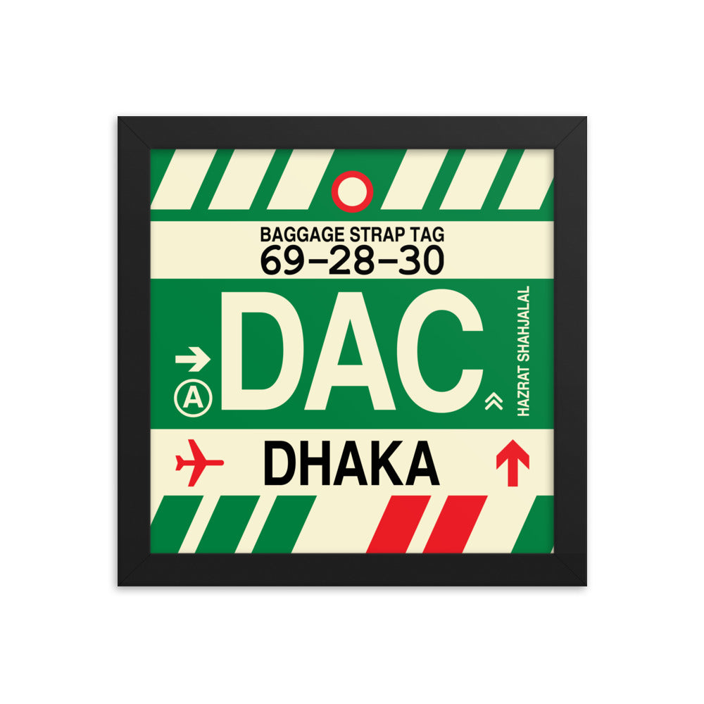 Travel-Themed Framed Print • DAC Dhaka Souvenir • YHM Designs - Image 01