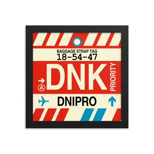Travel-Themed Framed Print • DNK Dnipro Souvenir • YHM Designs - Image 01