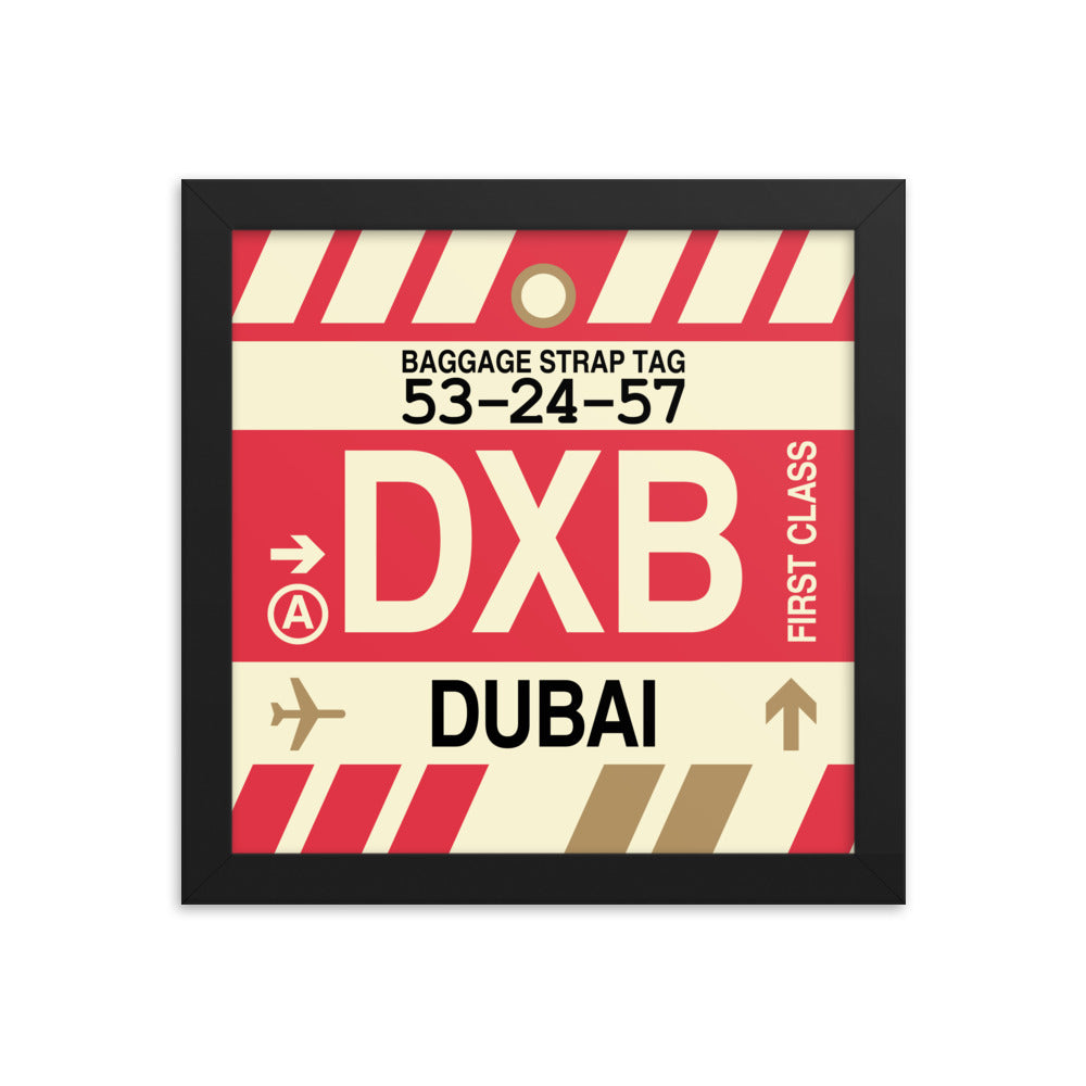 Dubai United Arab Emirates Prints and Wall Art • DXB Airport Code