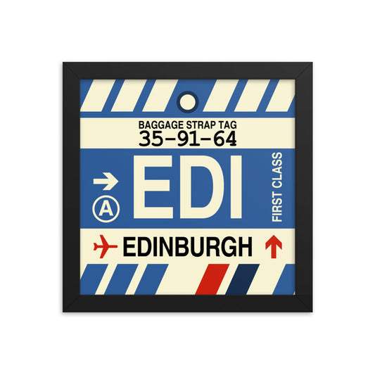 Travel-Themed Framed Print • EDI Edinburgh • YHM Designs - Image 01