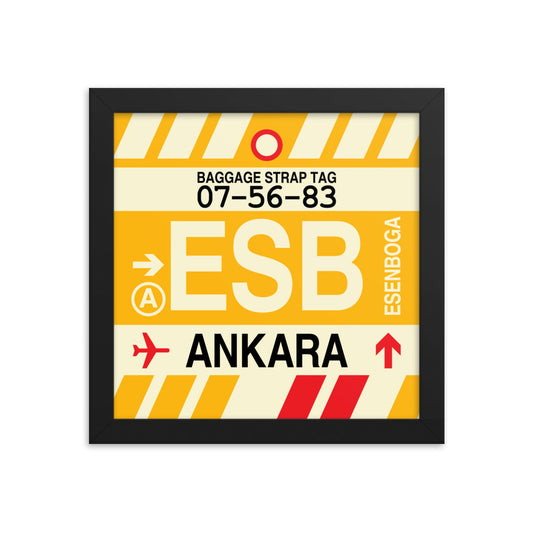 Travel-Themed Framed Print • ESB Ankara • YHM Designs - Image 01
