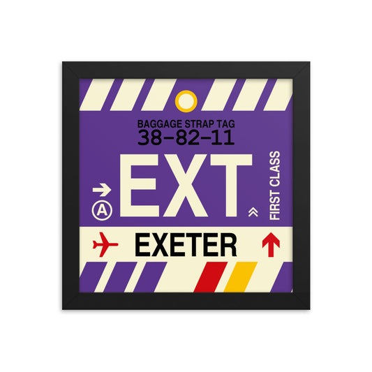 Travel-Themed Framed Print • EXT Exeter Souvenir • YHM Designs - Image 01