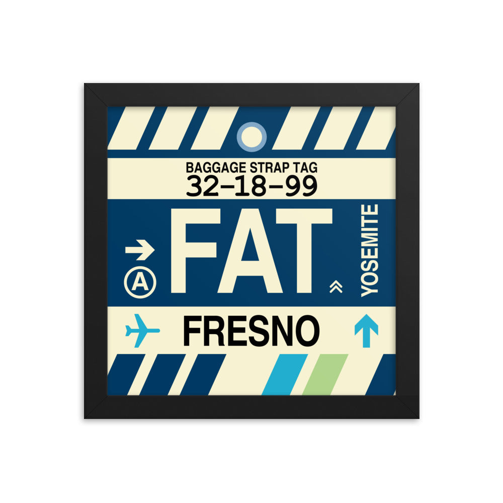 Travel-Themed Framed Print • FAT Fresno • YHM Designs - Image 01