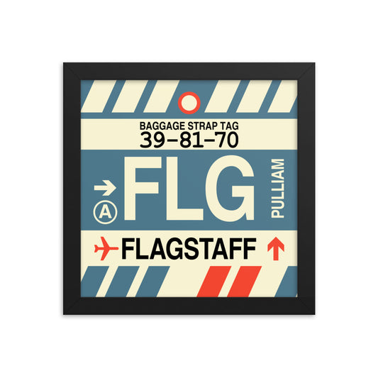 Travel-Themed Framed Print • FLG Flagstaff • YHM Designs - Image 01